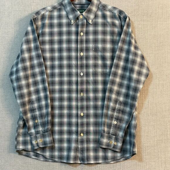 Orvis Other - Orvis Dress Shirt Plaid Long Sleeve Button Up Lyocell Mens Size Large